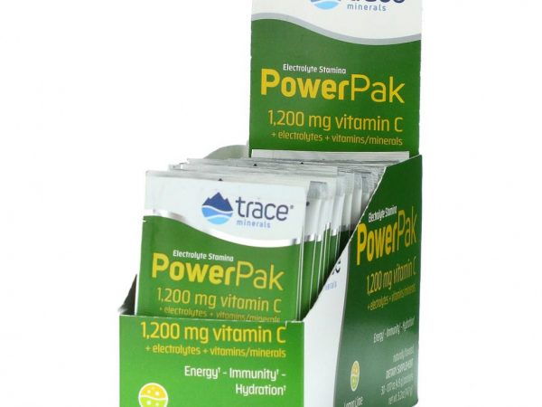 Trace Minerals ®, Electrolyte Stamina PowerPak, Лимонный лайм, 30 пакетов по 0,17 унции (4,9 г) каждый