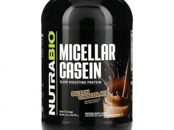 Nutrabio Labs, Мицеллярный казеин, голландский шоколад, 907 г (2 фунта)