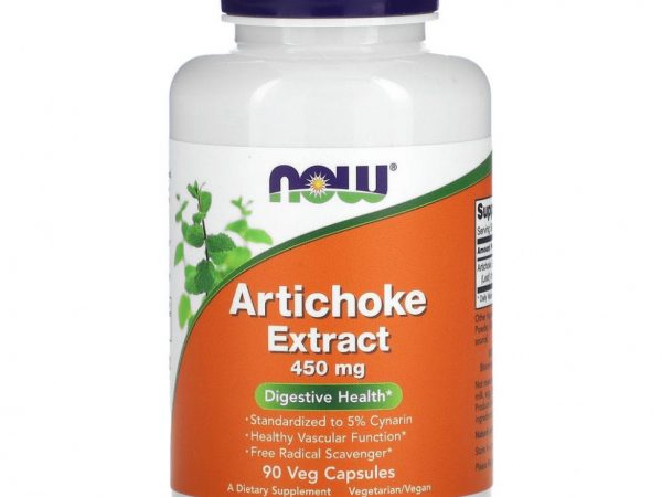 NOW Foods, Экстракт артишока, 450 мг, 90 растительных капсул