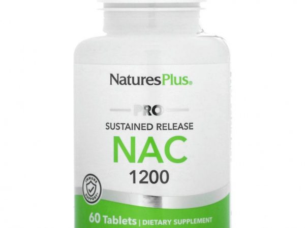 NaturesPlus, Pro NAC 1200, с замедленным высвобождением, 60 таблеток