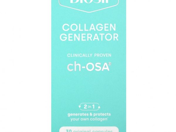 BioSil by Natural Factors, ch-OSA, улучшенный источник коллагена, 30 вегетарианских капсул
