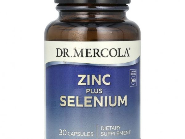 Dr. Mercola, цинк и селен, 30 капсул