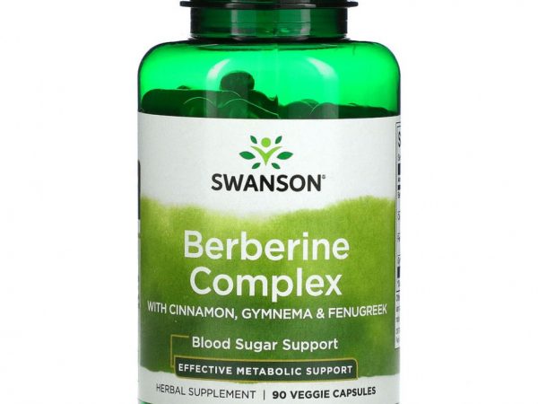 Swanson, Berberine Complex, 90 растительных капсул