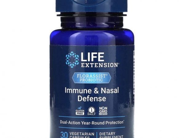 Life Extension, FLORASSIST, иммунная защита и легкое дыхание, 30 вегетарианских капсул