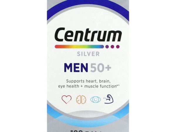 Centrum, Серебряные таблетки для мужчин старше 50 лет, 100 таблеток