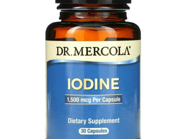 Dr. Mercola, йод, 1,5 мг, 30 капсул