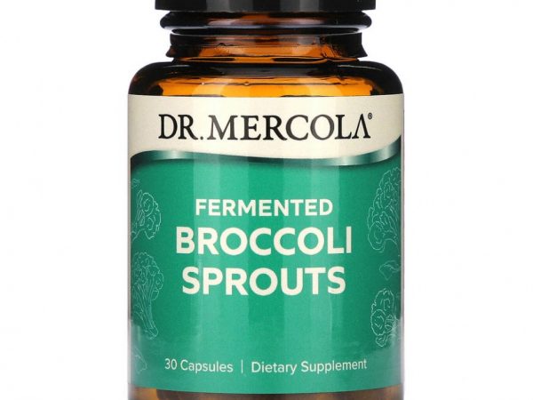 Dr. Mercola, ферментированные ростки брокколи, 30 капсул