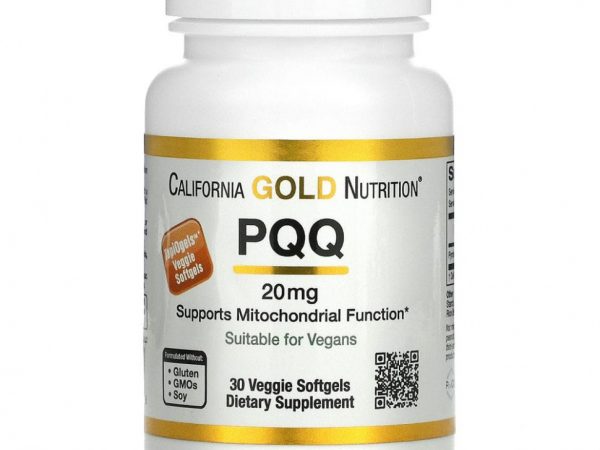 California Gold Nutrition, пирролохинолинхинон, 20 мг, 30 растительных капсул