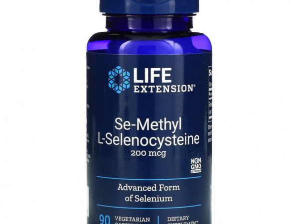 Life Extension, Семиметил L-селеноцистеин, 200 мкг, 90 вегетарианских капсул