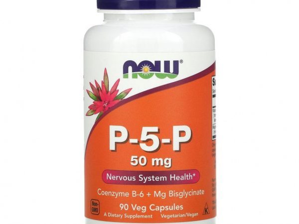 NOW Foods, P-5-P, 50 мг, 90 вегетарианских капсул