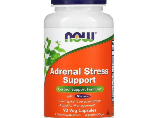 NOW Foods, Super Cortisol Support, препарат для поддержания уровня кортизола, 90 растительных капсул
