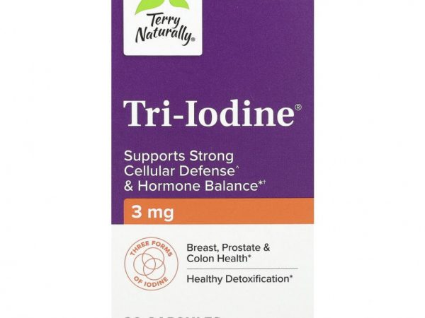 Terry Naturally, Tri-Iodine, 3 мг, 90 капсул