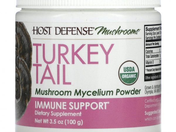Fungi Perfecti, Трутовик разноцветный, мицелий грибов в порошке, добавка для укрепления иммунитета, 100 г