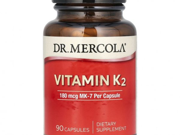 Dr. Mercola, Витамин K2, 180 мкг, 90 капсул