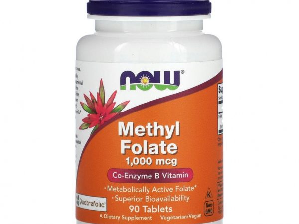 NOW Foods, метилфолат, 1000 мкг, 90 таблеток