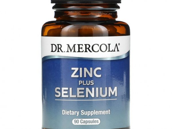 Dr. Mercola, цинк и селен, 90 капсул