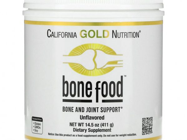 California Gold Nutrition, Bone Food, добавка для поддержки здоровья костей и суставов, 411 г (14,50 унции)