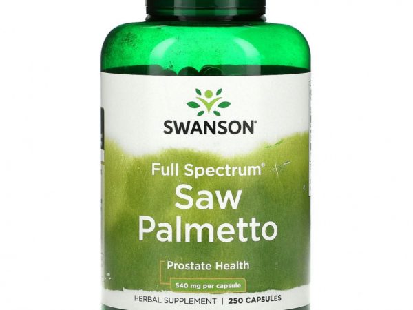 Swanson, Full Spectrum Saw Palmetto, Prostate, 540 mg, 250 Capsules