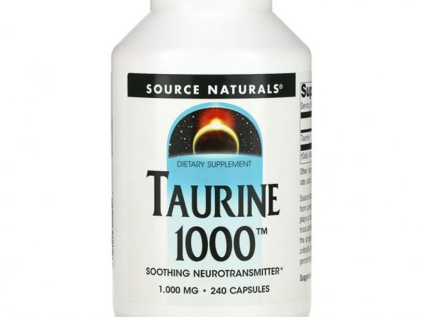 Source Naturals, Таурин, 1000 мг, 240 капсул