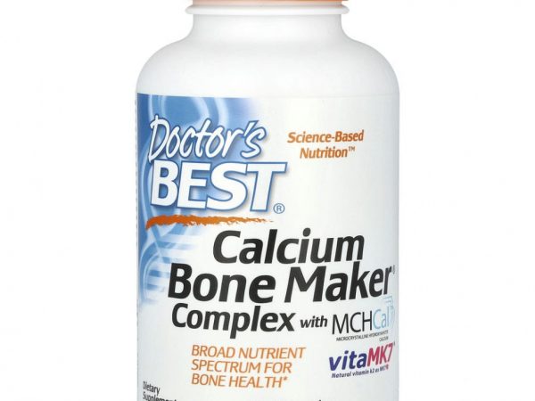 Doctor's Best, Calcium Bone Maker, комплекс с MCHCal и VitaMK7, 180 капсул