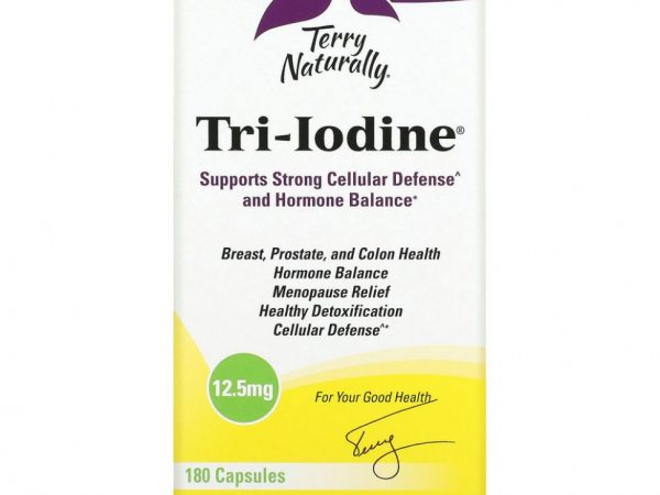 Terry Naturally, Tri-Iodine, 12,5 мг, 180 капсул