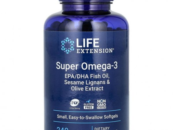 Life Extension, супер омега-3, 240 капсул