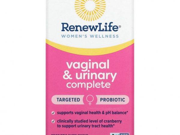 Renew Life, Women's Wellness, Vaginal & Urinary Complete, 60 Vegetarian Capsules