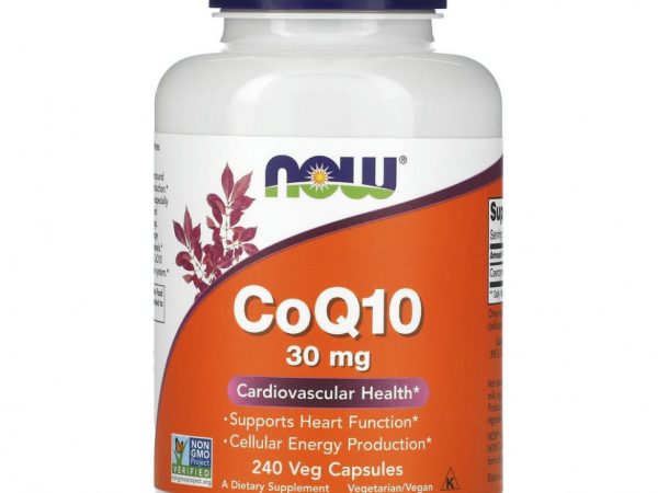 NOW Foods, CoQ10, 30 мг, 240 растительных капсул