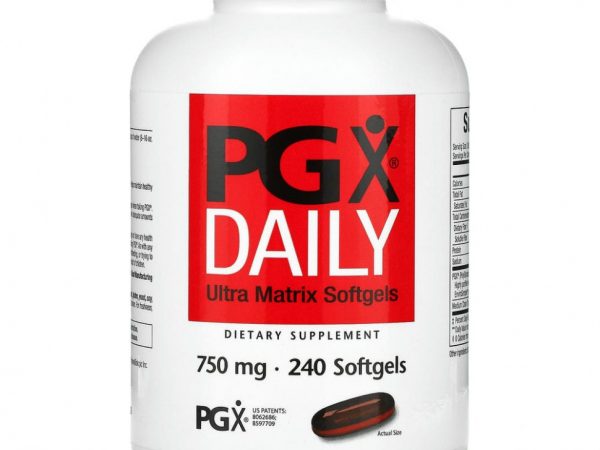 Natural Factors, PGX Daily, мягкие желатиновые капсулы с матрицей сверхвысокого качества, 750 мг, 240 мягких желатиновых капсул