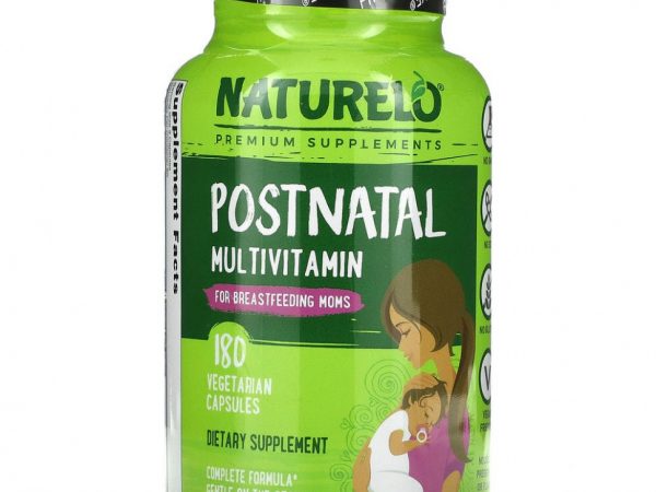 NATURELO, мультивитамины для послеродового периода для кормящих мам, 180 вегетарианских капсул