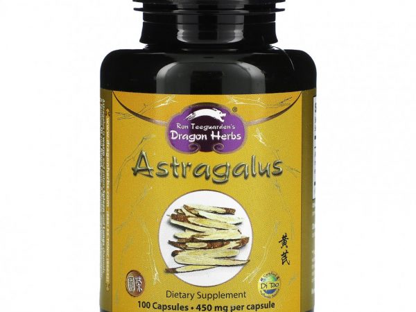 Dragon Herbs, Астрагал, 425 мг, 100 вегетарианских капсул