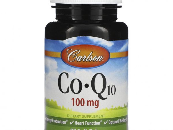 Carlson Labs, коэнзим Q10, 100 мг, 90 капсул