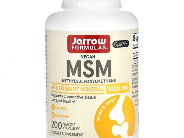 Jarrow Formulas, МСМ, 1000 мг, 200 растительных капсул