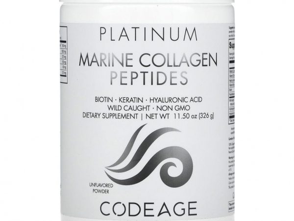 Codeage, Platinum, пептиды морского коллагена, без добавок, 326 г (11,5 унции)