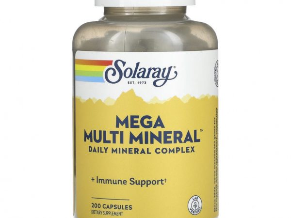 Solaray, Мультиминералы, 200 капсул