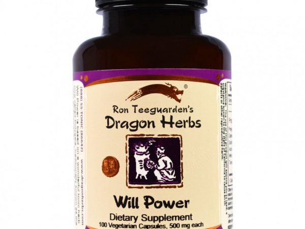 Dragon Herbs, Сила воли 100 овощных капсул