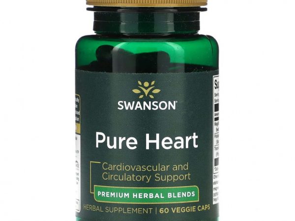 Swanson, Pure Heart, 60 растительных капсул