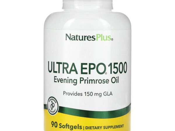 NaturesPlus, Ultra EPO 1500, масло примулы вечерней, 90 мягких таблеток