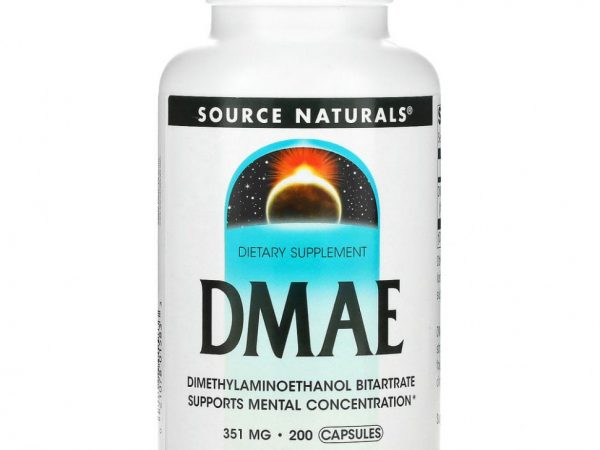Source Naturals, ДМАЭ, 351 мг, 200 капсул