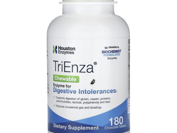 Houston Enzymes, Жевательные таблетки TriEnza, 180 жевательных таблеток