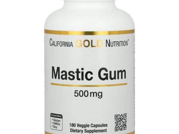 California Gold Nutrition, мастиковая смола, 500 мг, 180 вегетарианских капсул