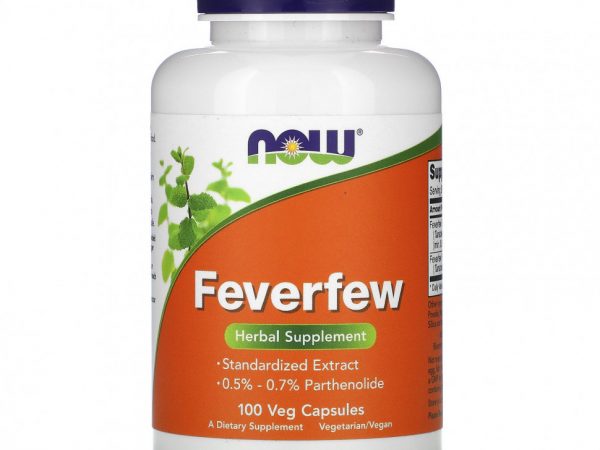 NOW Foods, Златоцвет девичий, 100 вегетарианских капсул