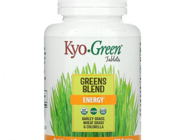 Kyolic, Kyo-Green, смесь зелени, энергия, 180 таблеток
