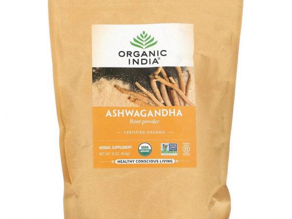 Organic India, Порошок из корня ашваганды, 454 г (16 унций)