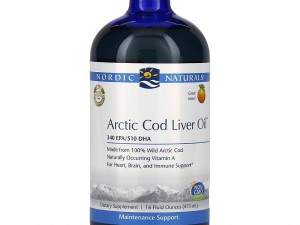 Nordic Naturals, Жир печени арктической трески, апельсин, 473 мл (16 жидк. Унций)