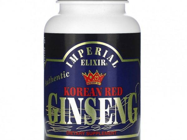 Imperial Elixir, Корейский красный женьшень, 100 капсул