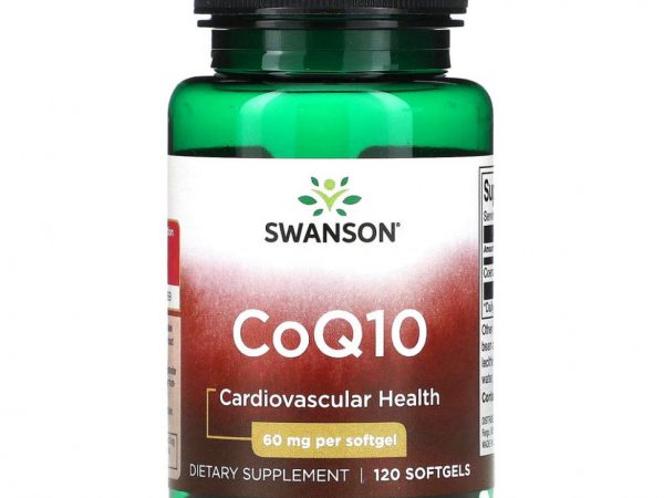 Swanson, Коэнзим Q10, 60 мг, 120 мягких таблеток