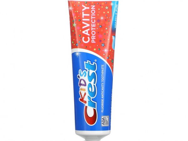 Crest, Kids, Sparkle Fun, детская зубная паста против кариеса с фтором, 130 г (4,6 унции)