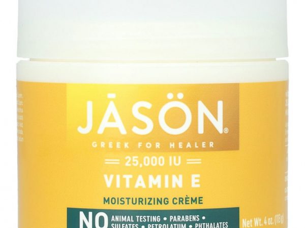 Jason Natural, омолаживающий увлажняющий крем с витамином E, 25 000 МЕ, 113 г (4 унции)