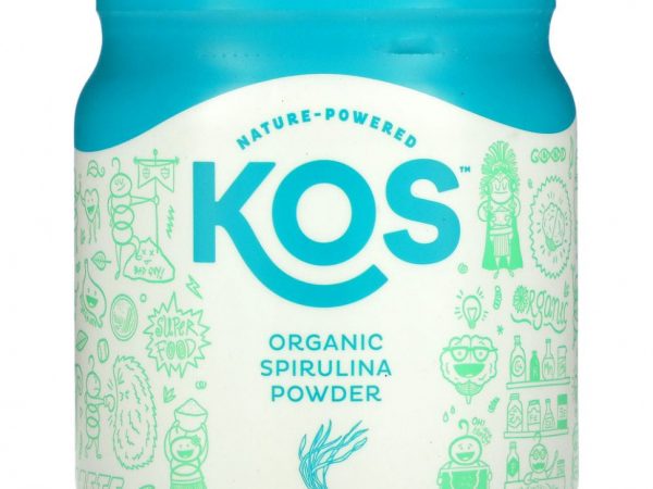 KOS, Органическая спирулина в порошке, 381,5 г (13,5 унции)